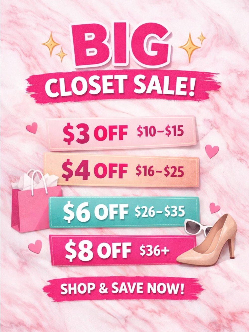 WHOLE CLOSET SALE